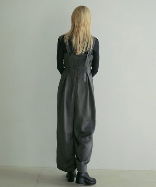 イエベ秋服　ゆったりオーバーオール