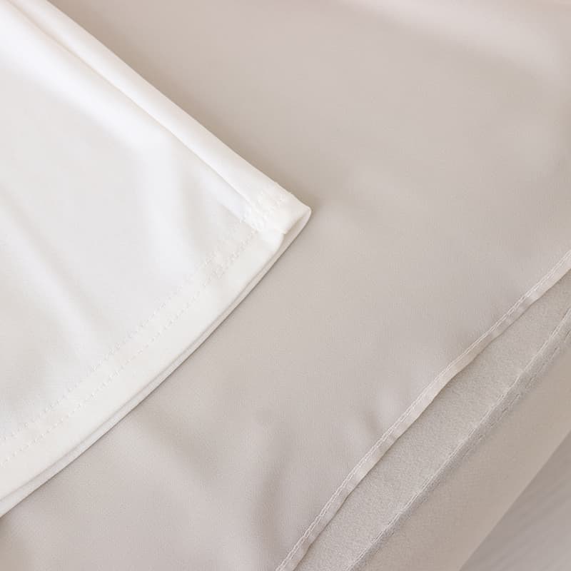 イエベ春/イエベ秋服　アシンメトリー重ね切替ワンピース