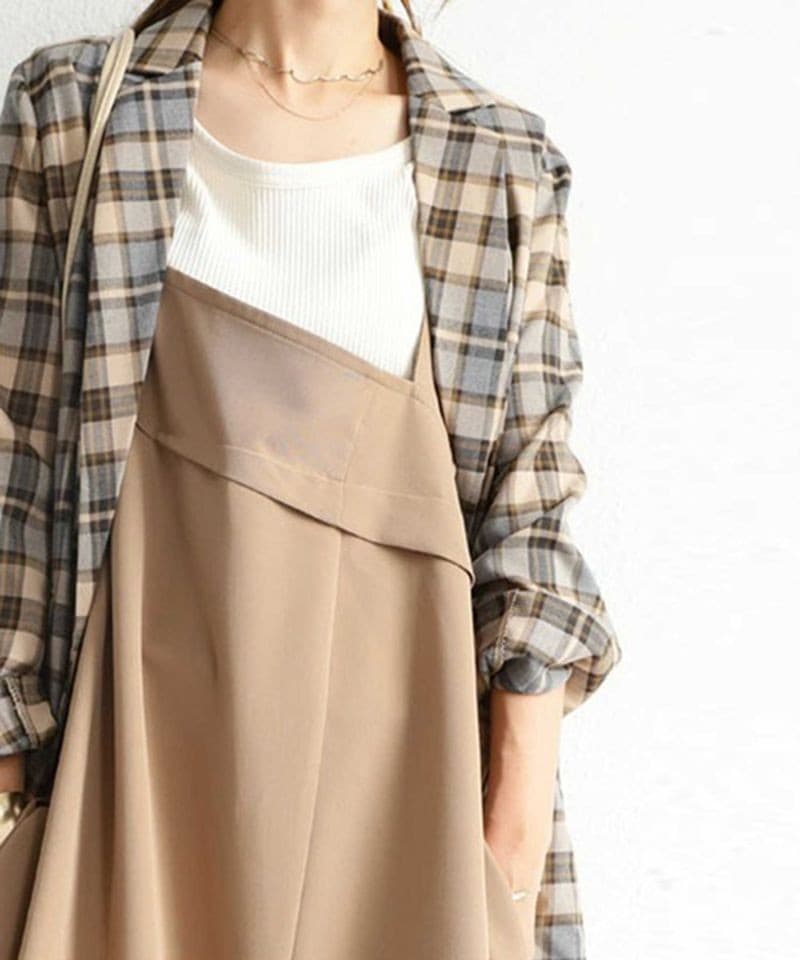 イエベ春/イエベ秋服　ゆったりサロペットパンツ