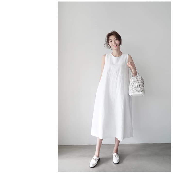 イエベ春/イエベ秋服　フレア シルエット ロング丈 ワンピース