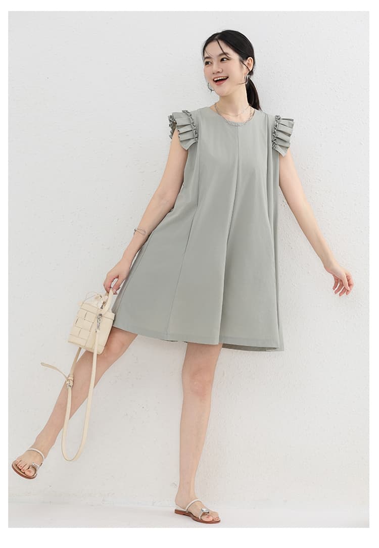 イエベ秋服　プリーツ袖オールインワン
