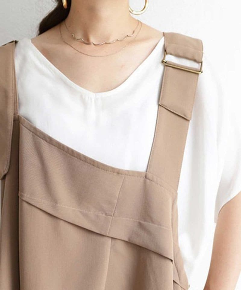 イエベ春/イエベ秋服　ゆったりサロペットパンツ