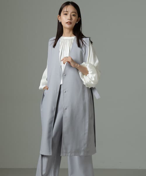 イエベ春/イエベ秋服　すっきり着こなせる ロングベスト