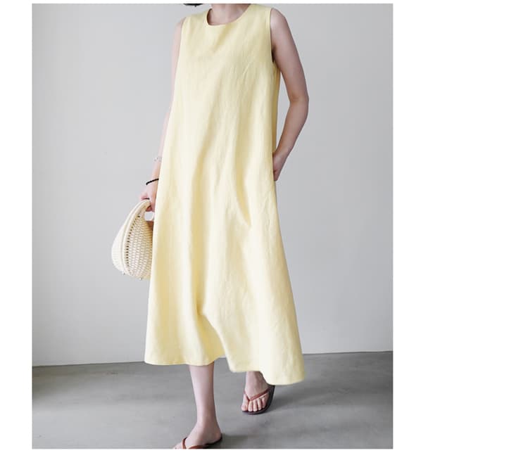 イエベ春/イエベ秋服　フレア シルエット ロング丈 ワンピース