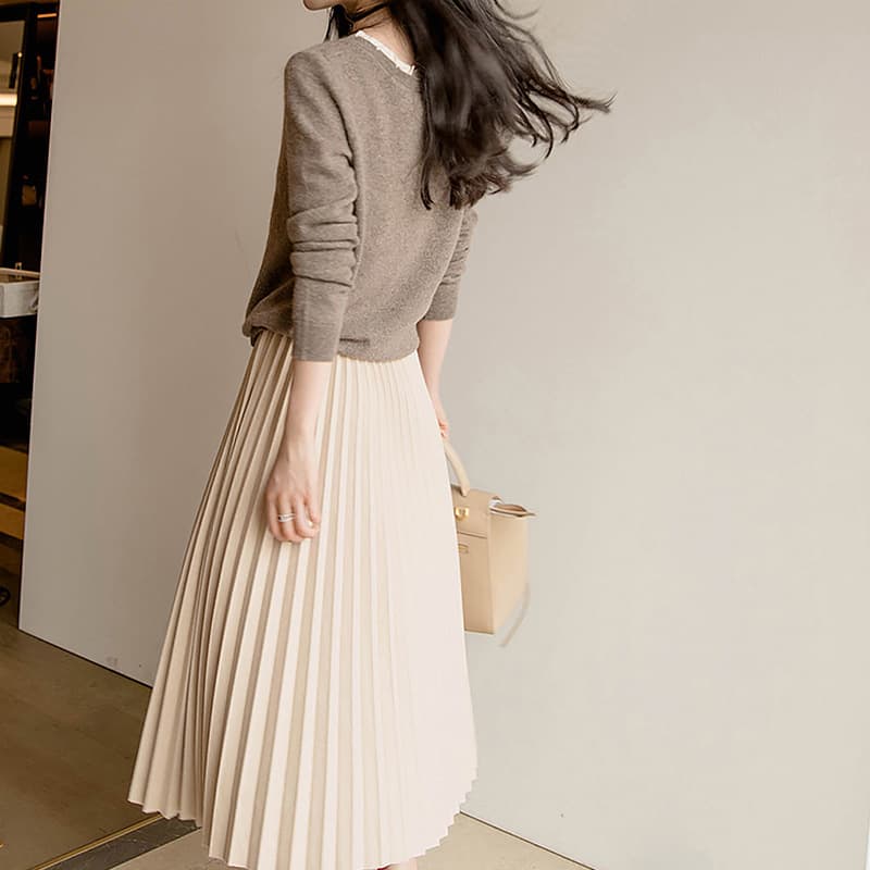 イエベ春/イエベ秋服　プリーツスカート