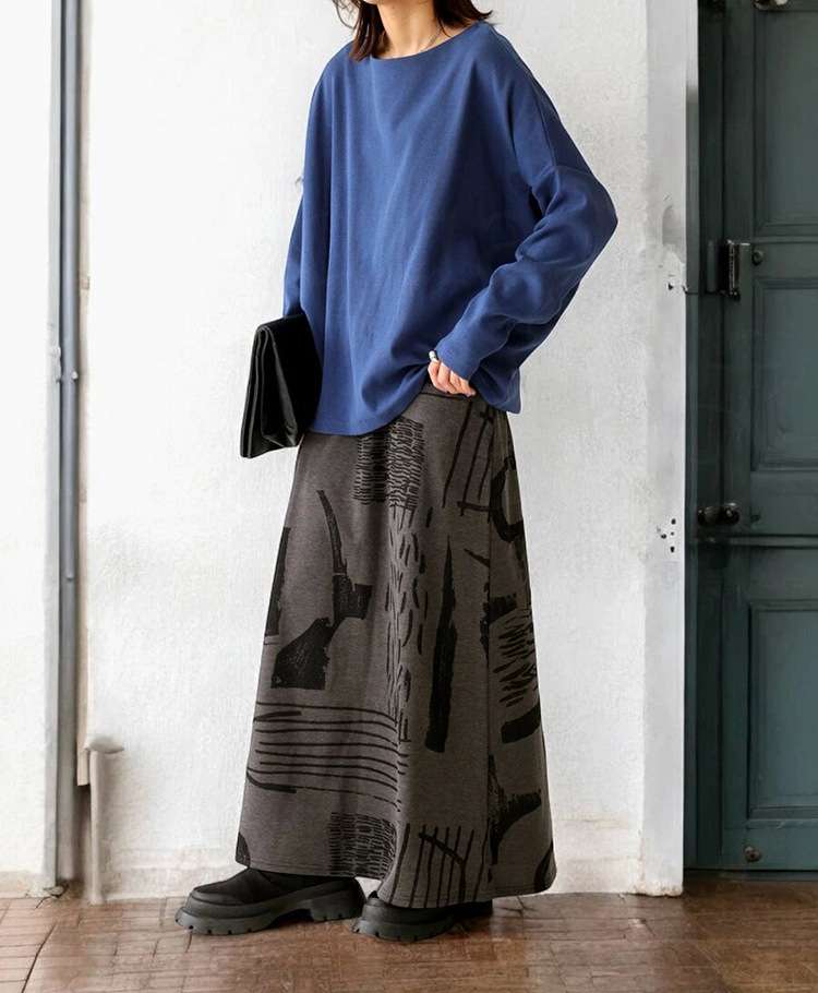 イエベ春/イエベ秋服　ゆったりオーバーサイズスウェットT