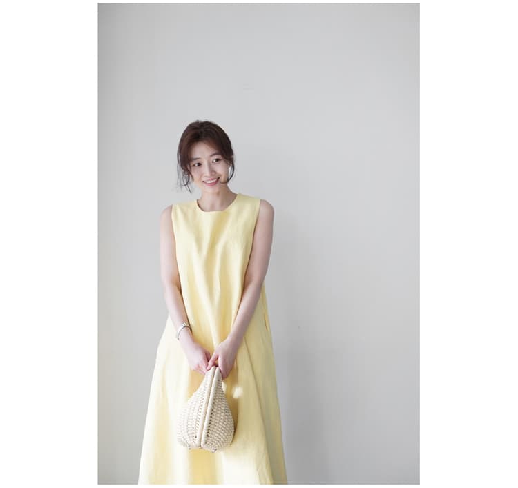 イエベ春/イエベ秋服　フレア シルエット ロング丈 ワンピース