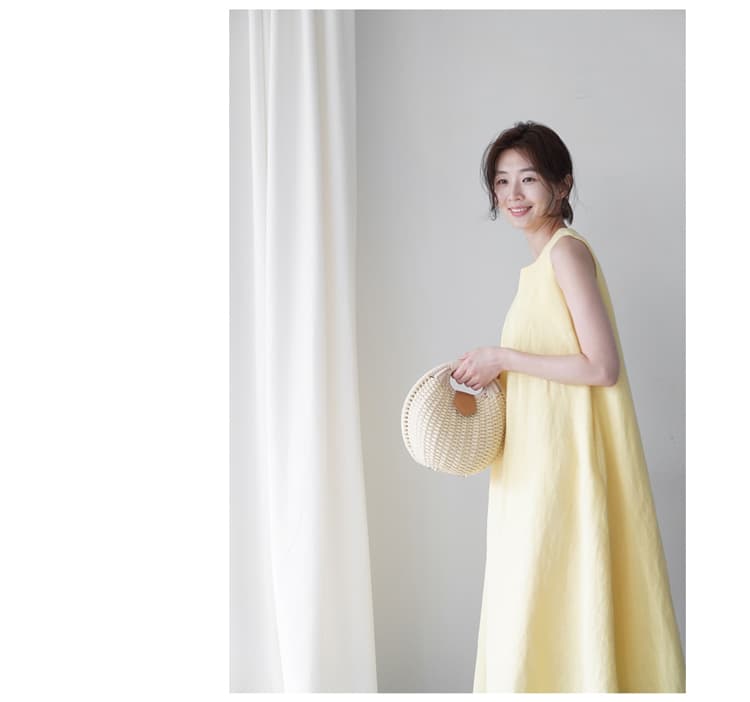 イエベ春/イエベ秋服　フレア シルエット ロング丈 ワンピース