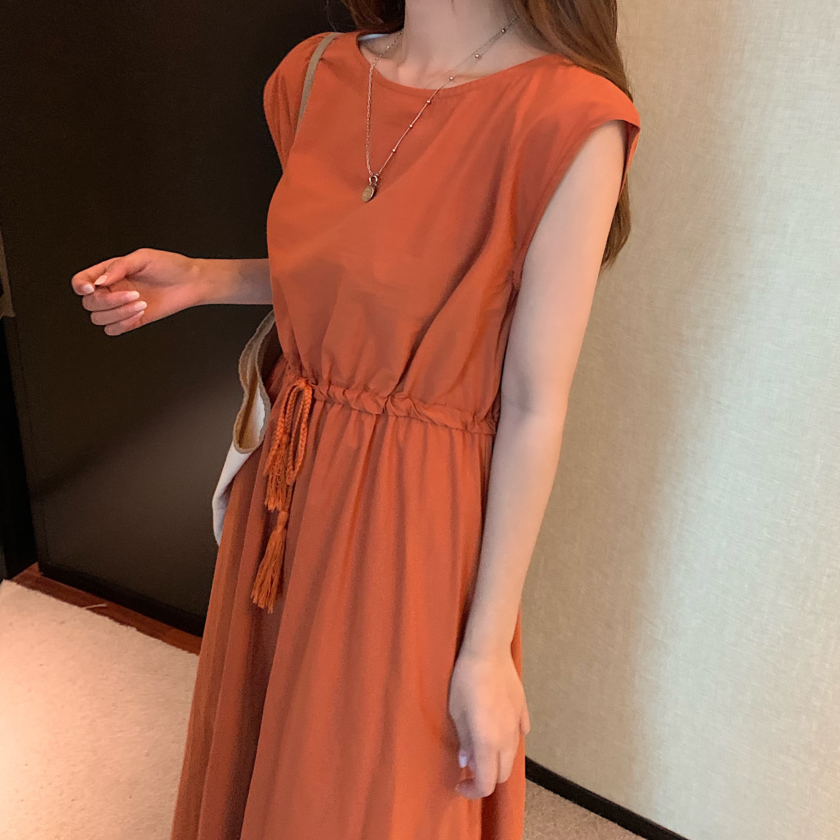 イエベ春/イエベ秋服　優美な佇まい フレアロングワンピース