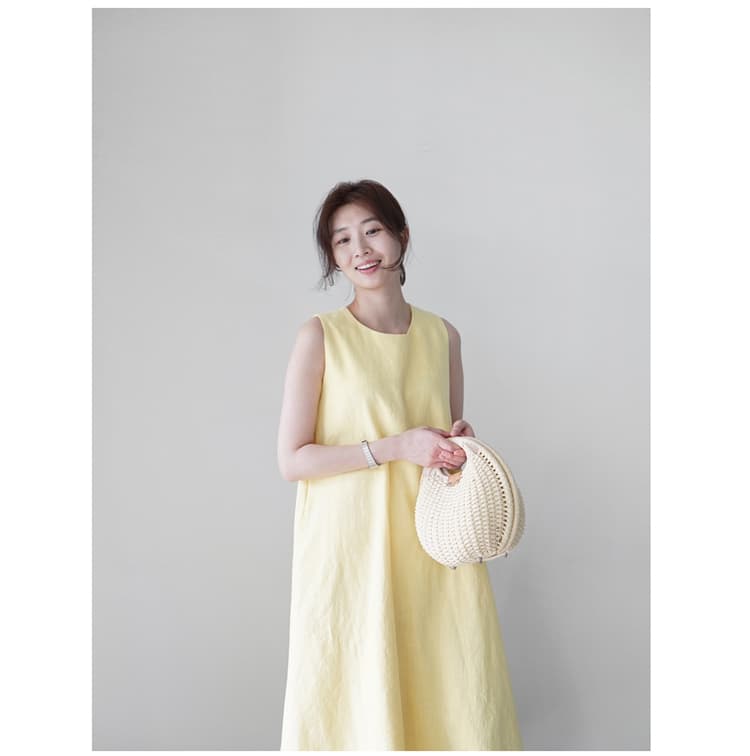 イエベ春/イエベ秋服　フレア シルエット ロング丈 ワンピース