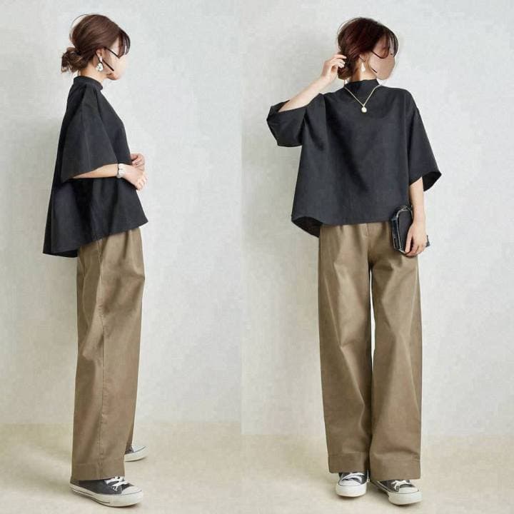 イエベ春/イエベ秋服　すっきり美脚見せの定番カジュアルセットアップ