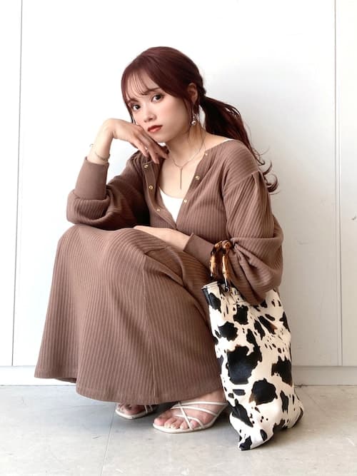 イエベ春/イエベ秋服　ニットマーメイドスカート