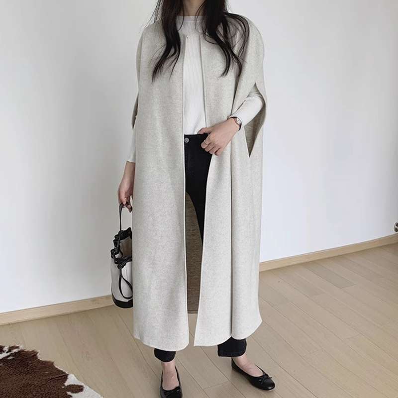 イエベ春/イエベ秋服　なめらかシルエット ケープコート