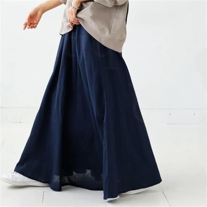 イエベ秋服　贅沢綿使用の極上フレアスカート