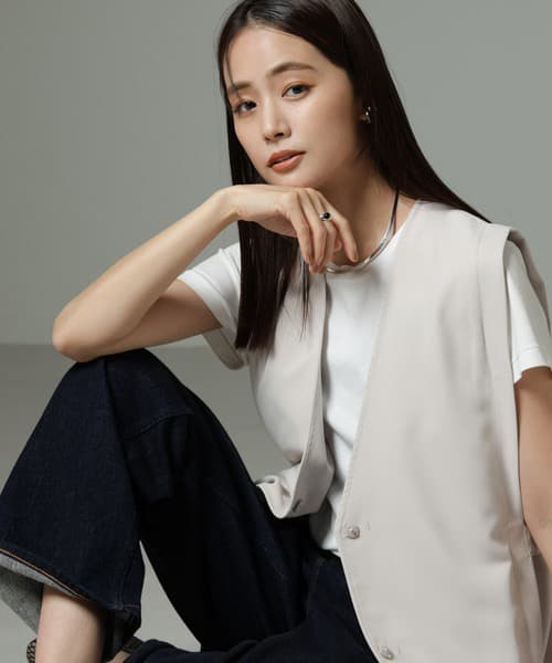 イエベ春/イエベ秋服　すっきり着こなせる ロングベスト