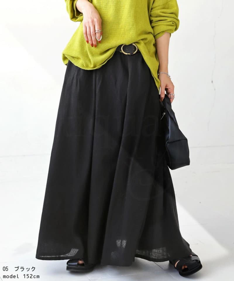 イエベ秋服　贅沢綿使用の極上フレアスカート