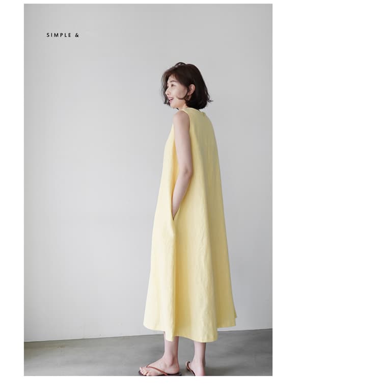 イエベ春/イエベ秋服　フレア シルエット ロング丈 ワンピース