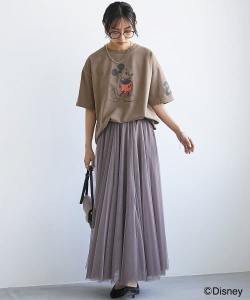 イエベ秋服　チュールレイヤードスカート