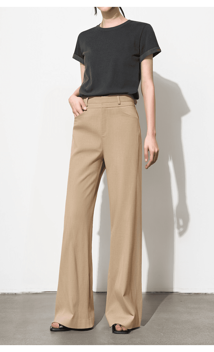 イエベ春/イエベ秋服　美脚ワイドパンツ