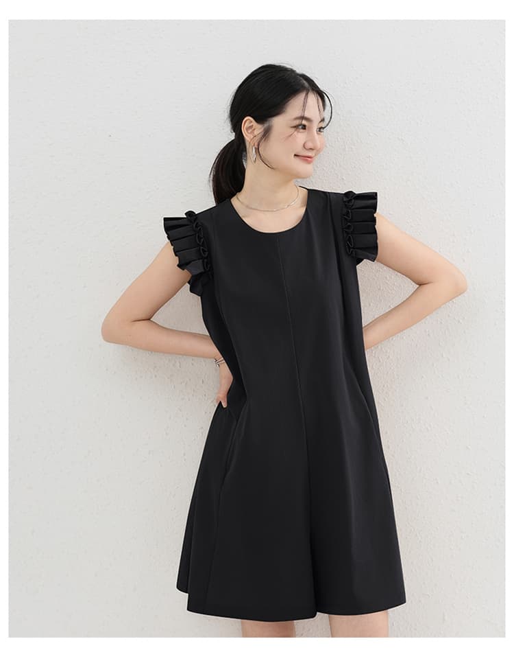 イエベ秋服　プリーツ袖オールインワン