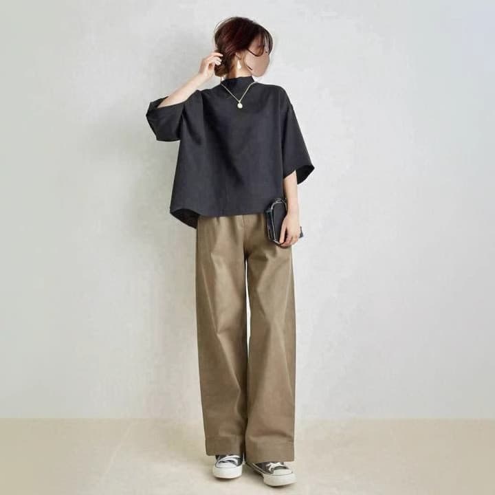 イエベ春/イエベ秋服　すっきり美脚見せの定番カジュアルセットアップ