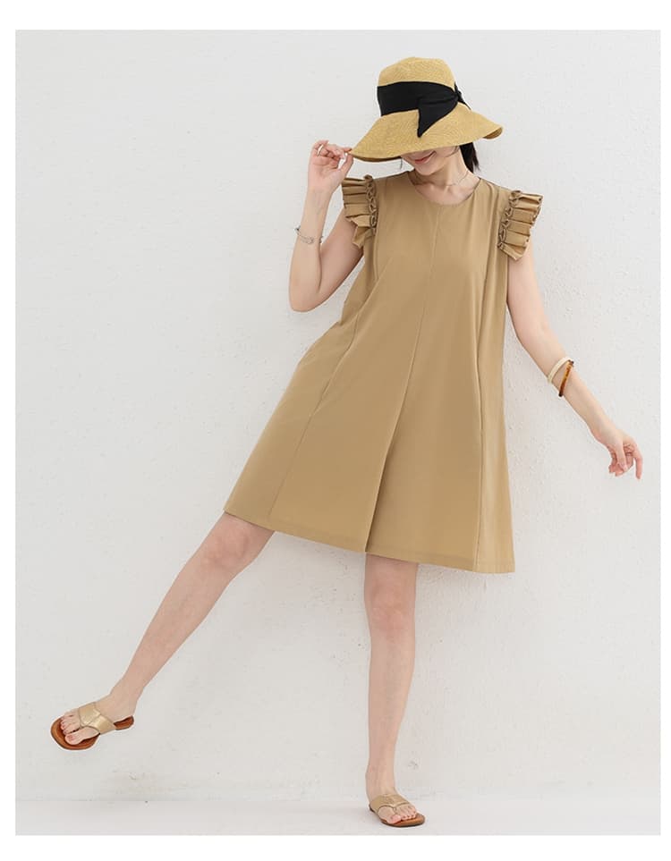 イエベ秋服　プリーツ袖オールインワン