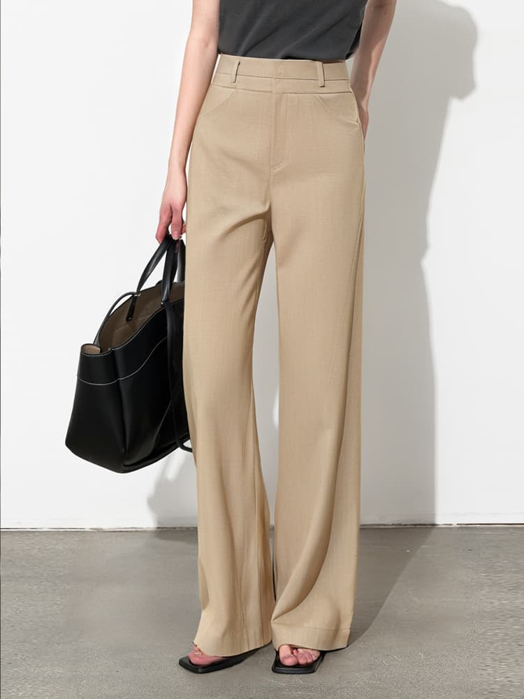 イエベ春/イエベ秋服　美脚ワイドパンツ
