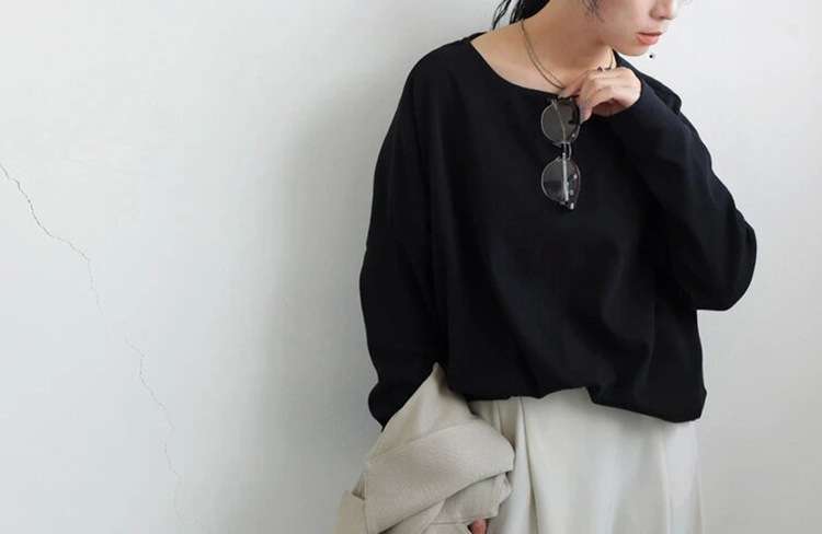 イエベ春/イエベ秋服　ゆったりオーバーサイズスウェットT