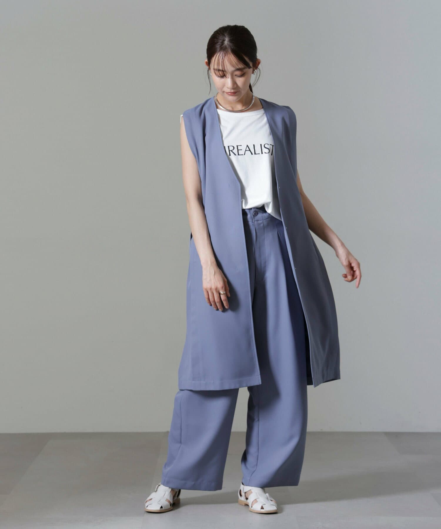 イエベ春/イエベ秋服　すっきり着こなせる ロングベスト