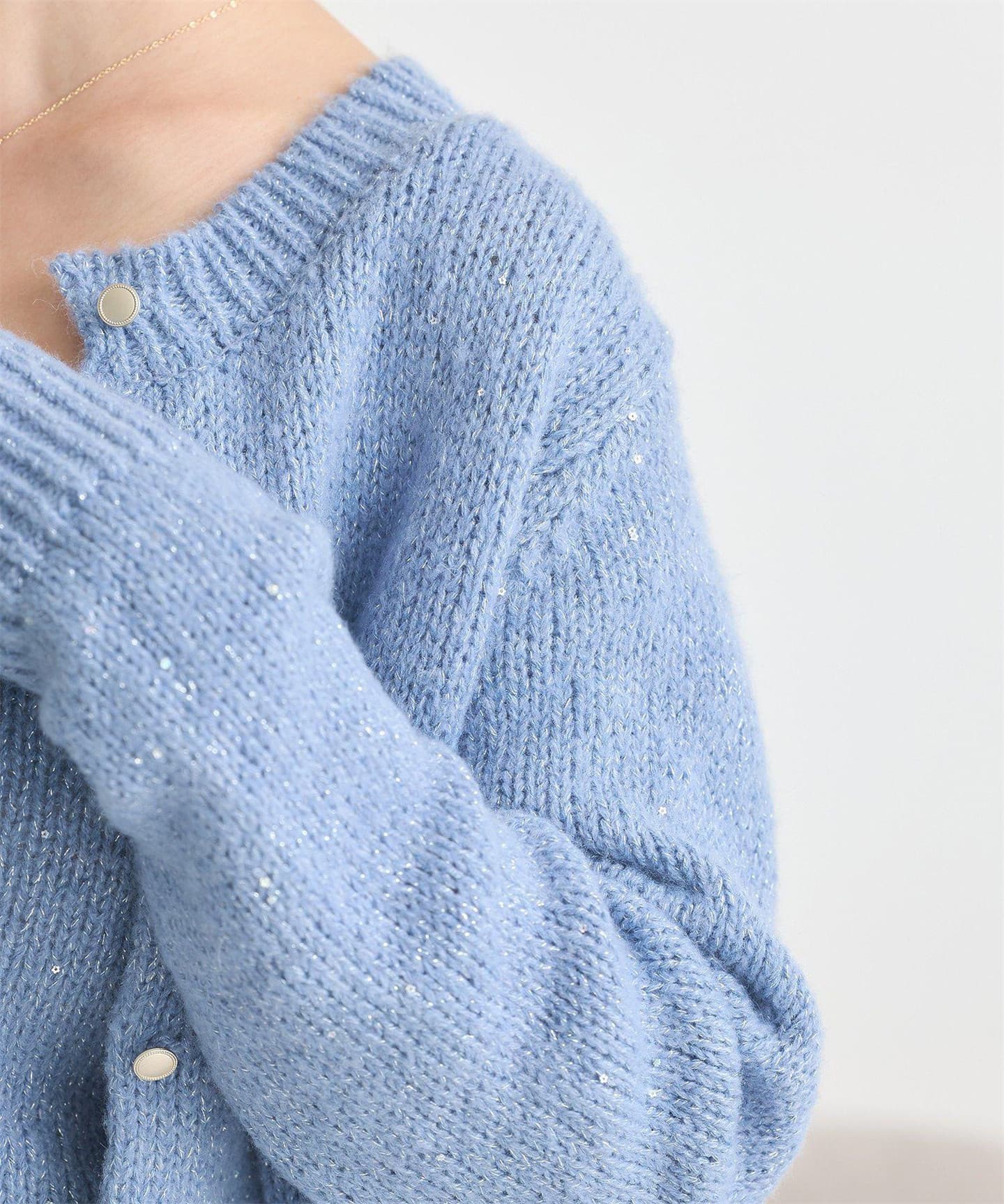 イエベ春/イエベ秋服　スクエアネックニットアンサンブルセット