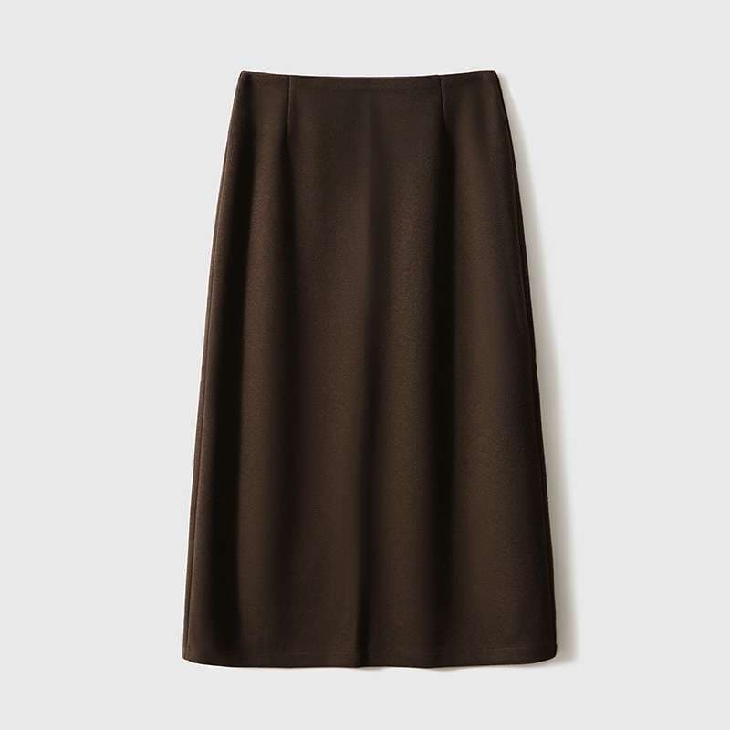 イエベ秋服　シンプル ストレッチ ロングスカート