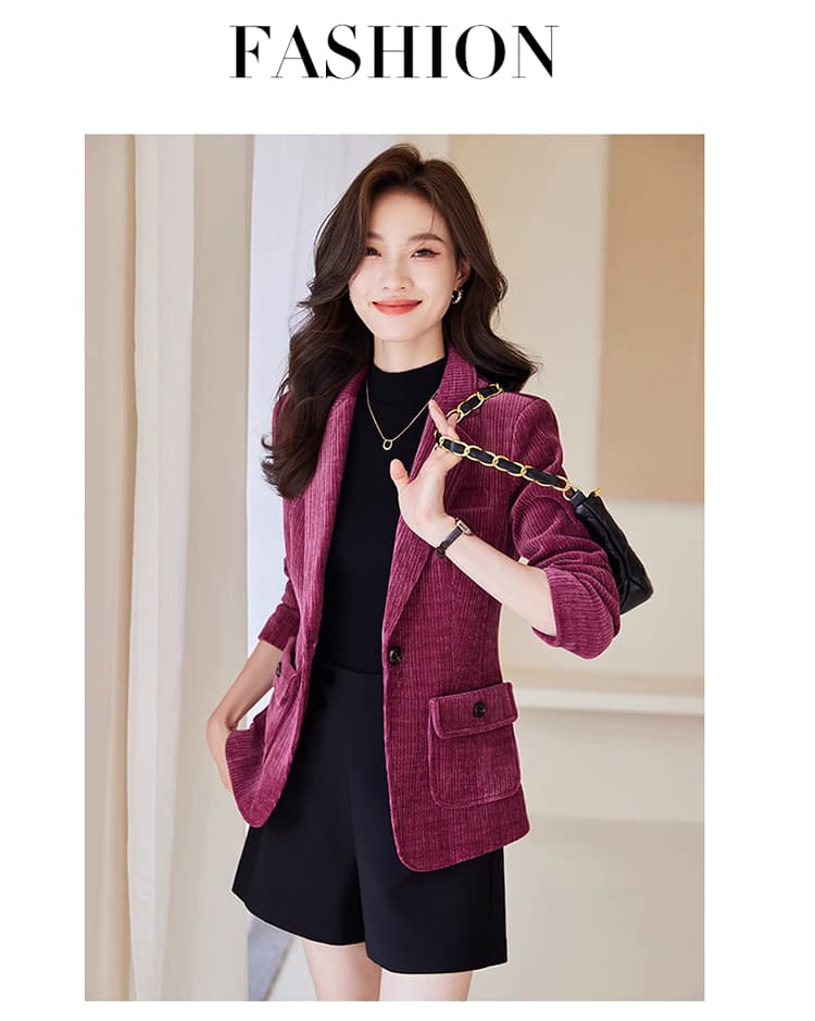 イエベ秋服　コーデュロイスリムジャケット