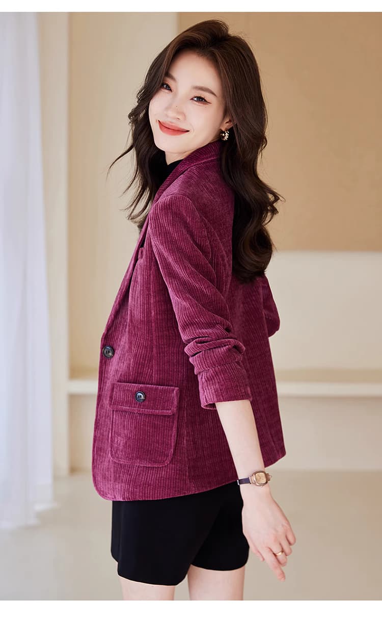 イエベ秋服　コーデュロイスリムジャケット