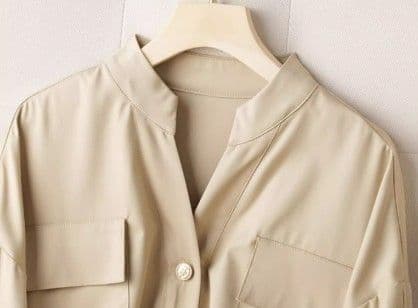 イエベ春/イエベ秋服 シャツワンピース