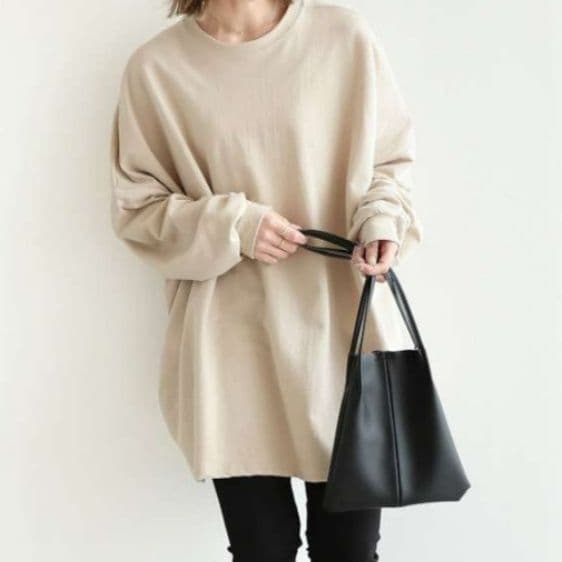 イエベ春/イエベ秋服　ゆったりシルエットの大人プルオーバー