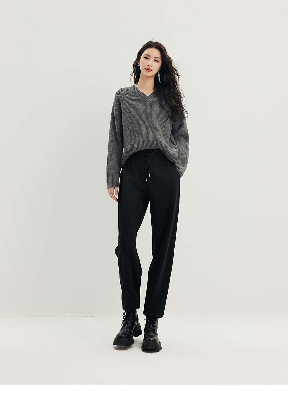 イエベ春/イエベ秋服　リラックスニットパンツ