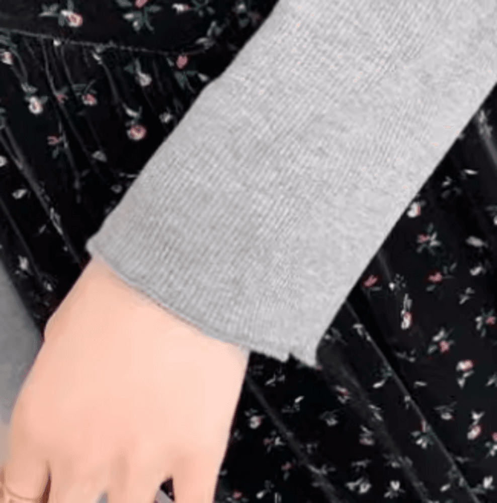 イエベ秋服 レトロ風花柄ワンピース2ピース