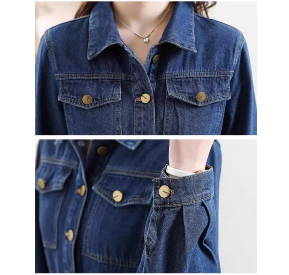 イエベ秋服 デニムワンピース