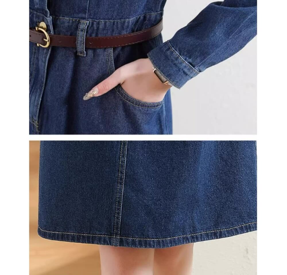 イエベ秋服 デニムワンピース