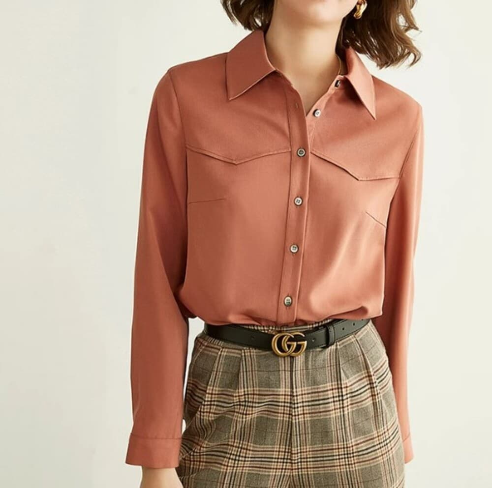 イエベ春/イエベ秋服 レギュラーカラーシャツ