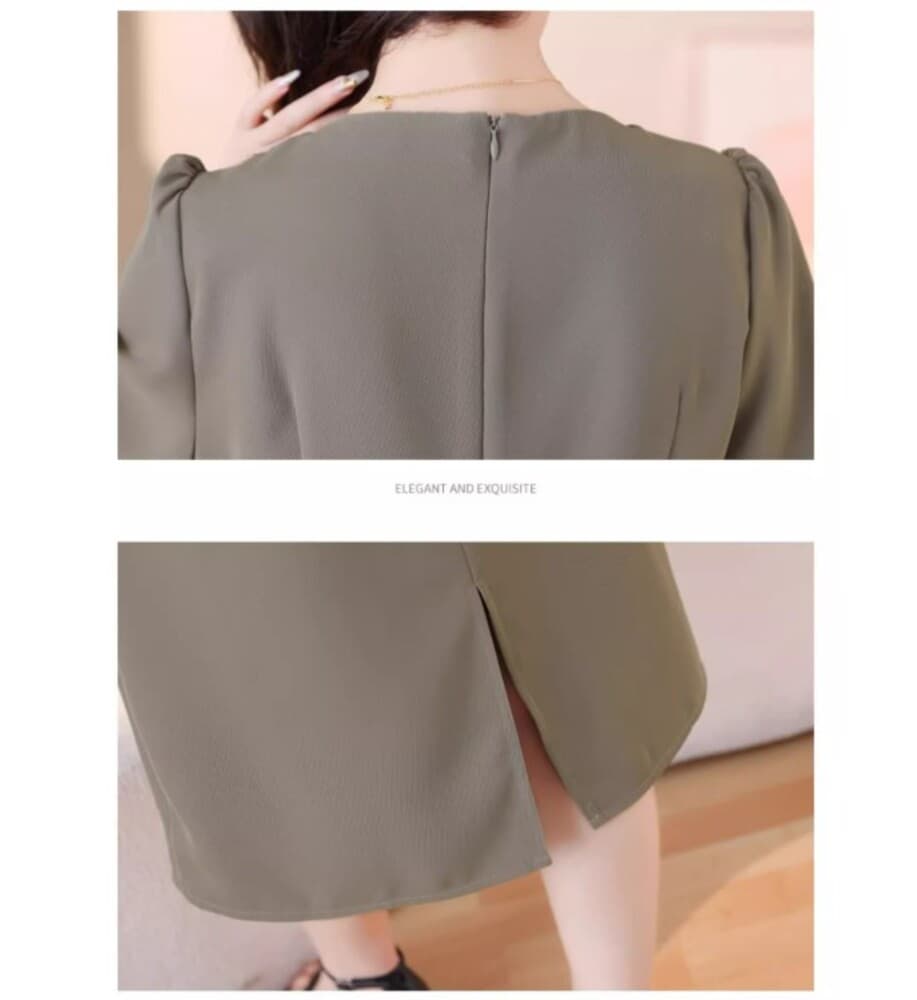 イエベ春/イエベ秋服 アシメショルダー ワンピース