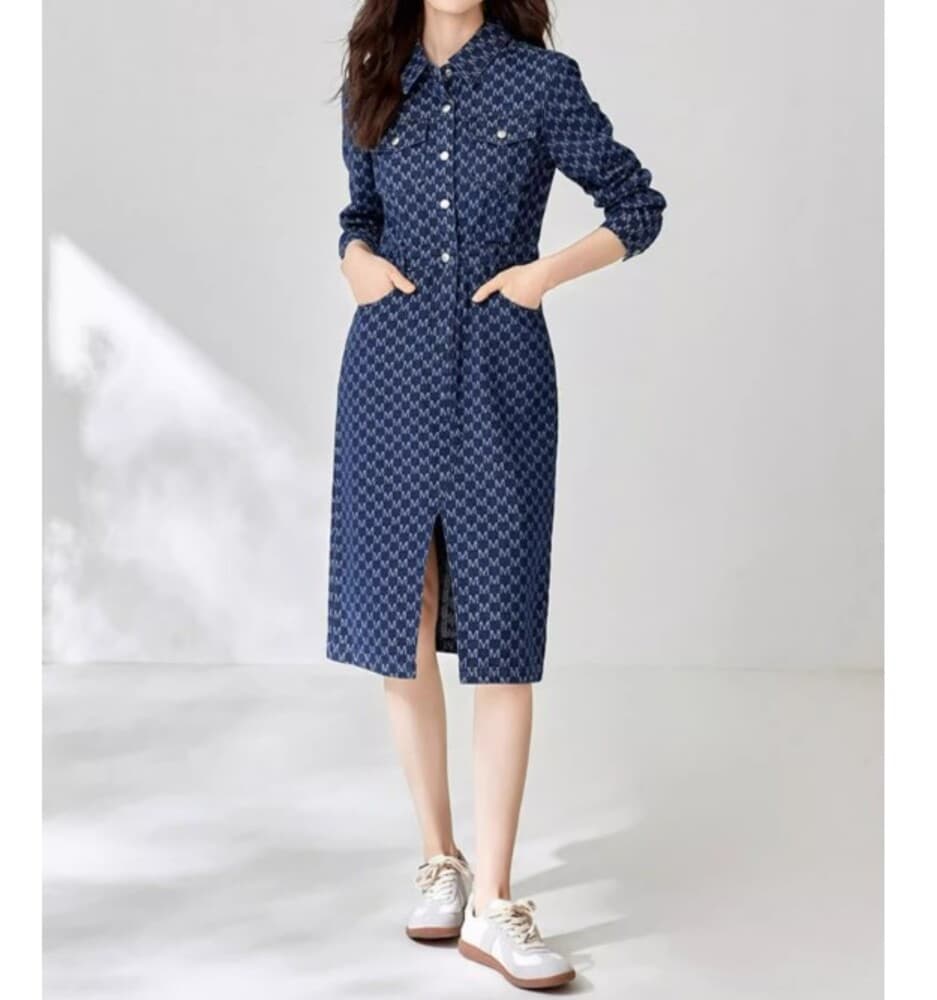 イエベ秋服 デニムワンピース