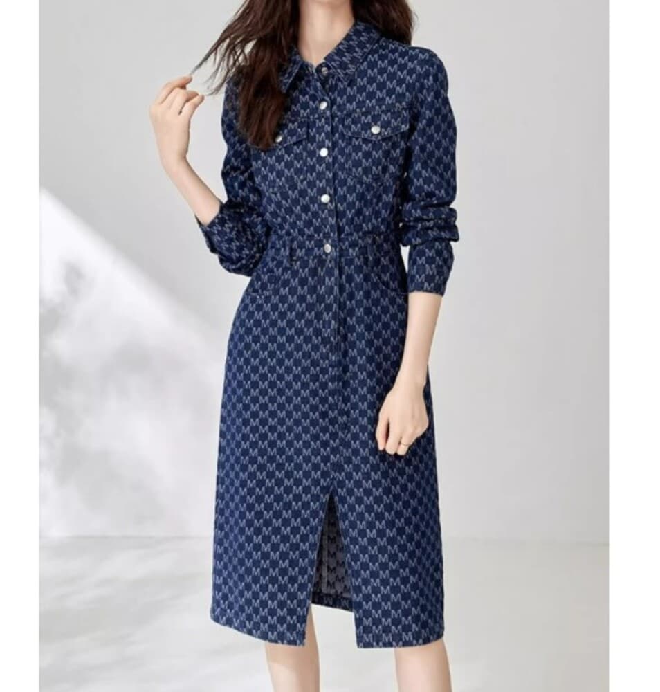 イエベ秋服 デニムワンピース