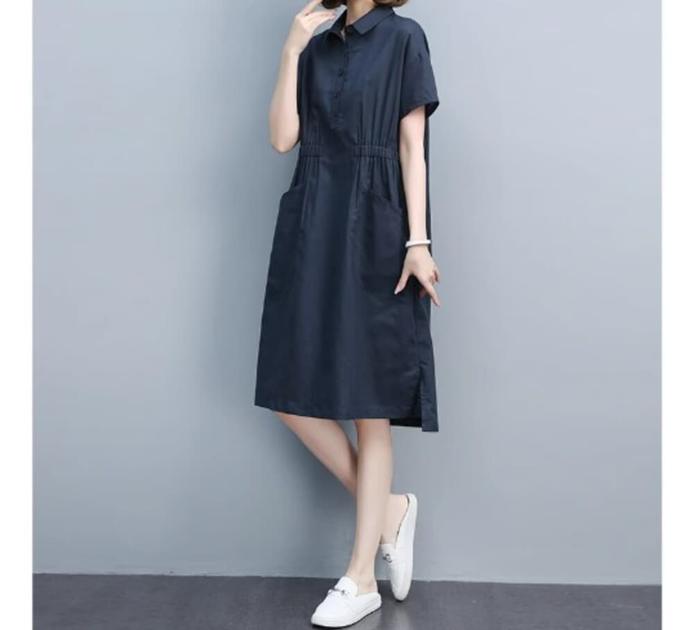 イエベ春/イエベ秋服 ポロシャツワンピース