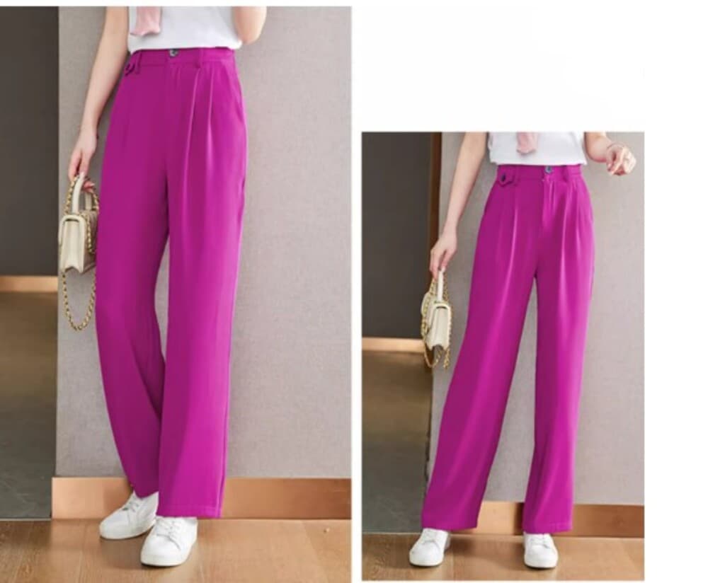 イエベ春/イエベ秋服 センタープレス ストパードパンツ