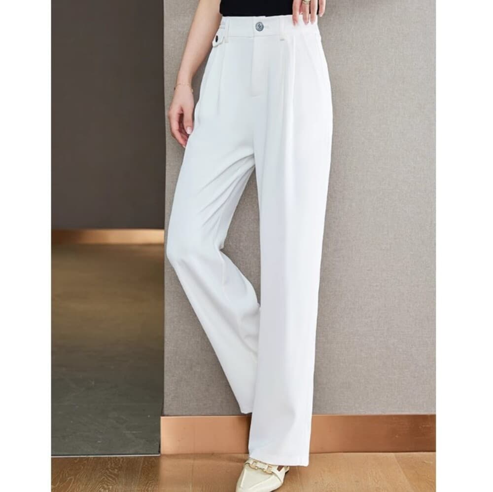 イエベ春/イエベ秋服 センタープレス ストパードパンツ
