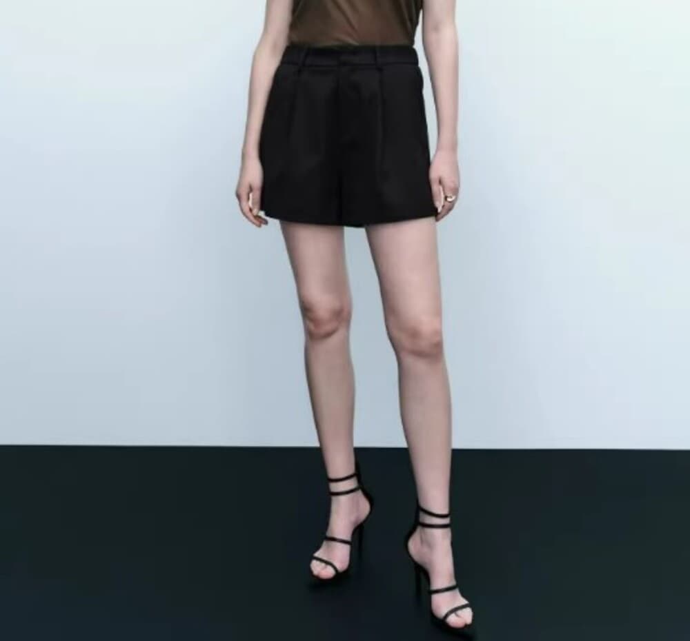 イエベ春/イエベ秋服 ハイウエスト ショートパンツ