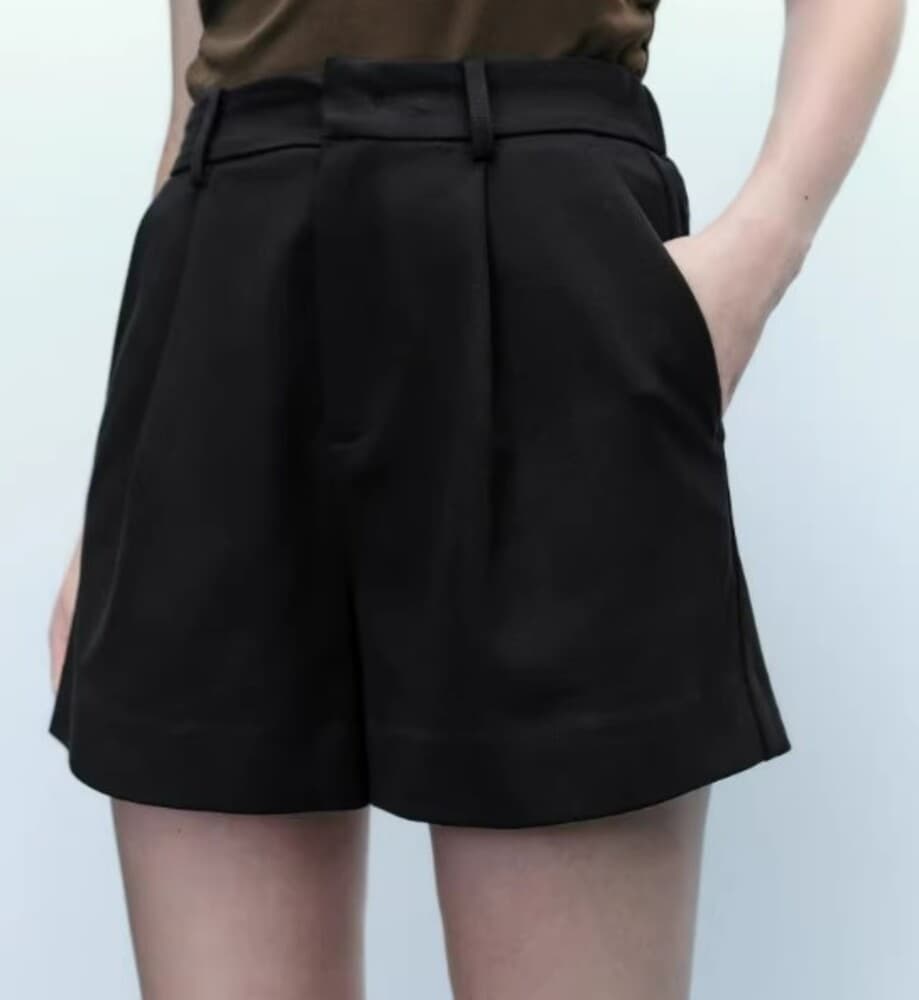イエベ春/イエベ秋服 ハイウエスト ショートパンツ