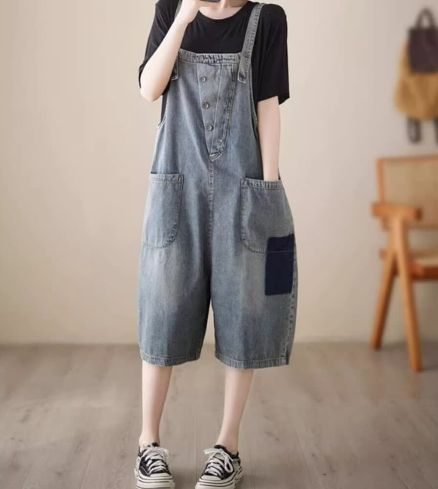 イエベ秋服 デニムサロペット