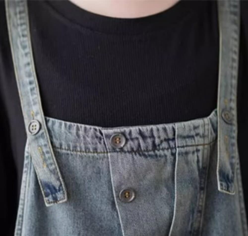 イエベ秋服 デニムサロペット